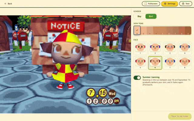 A character's skin tone, face and model being changed in the character editor, redrawn by the game as each one is picked