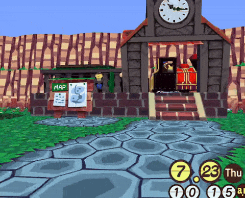 A first-person walk through the town